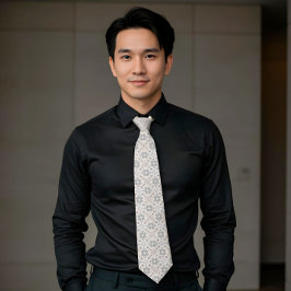 Elegant Aesthetics Spanish Geometric Pattern Tie Slips