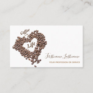 Elegant affärskort Barista och kaffeforskare Visitkort