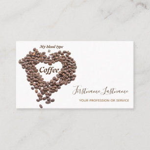 Elegant affärskort Barista och kaffeforskare Visitkort