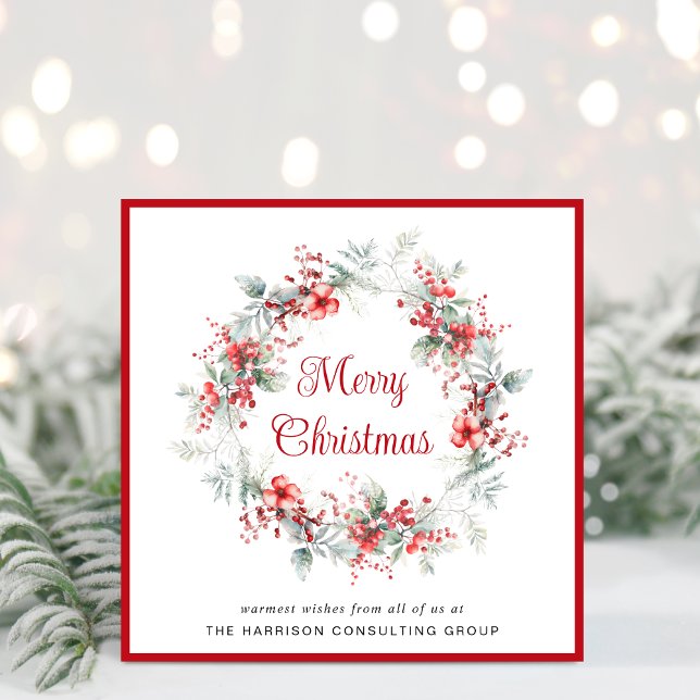 Elegant Affärskridandekorridor - jul Julkort (Spread the joy of the season and strengthen business relationships with our elegant Christmas card)