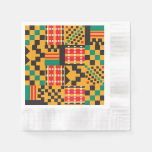 Elegant African Kente Design Papper Napkins Pappersservett