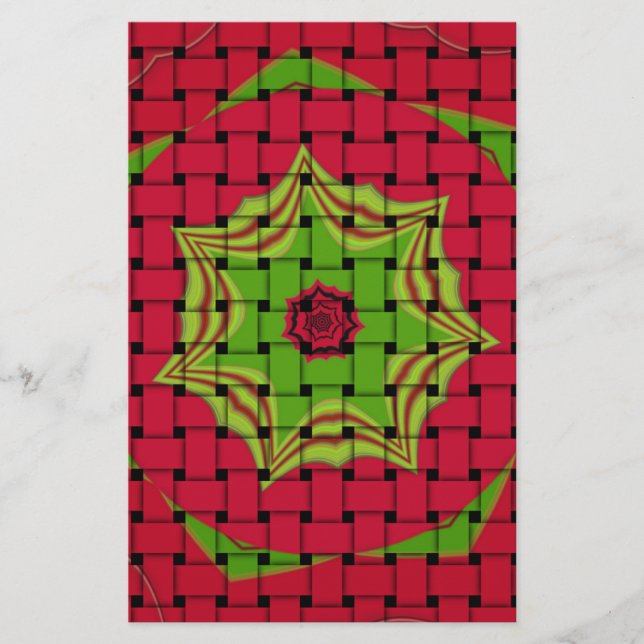 Elegant African Loely Woven vetor print mönster (Framsida)