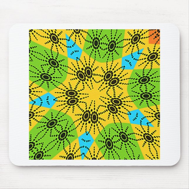 Elegant African Spider Motif vetor Art print! Musmatta (Framsidan)