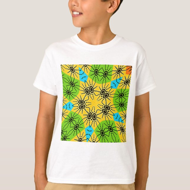Elegant African Spider Motif vetor Art print! Tee (Framsida)