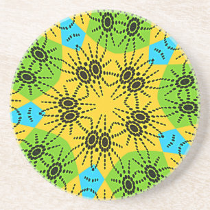 Elegant African Spider Motif vetor Art print! Underlägg Sandsten