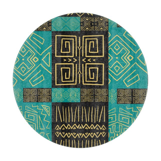 Elegant African Tribal Geometric Mönster (Framsidan)