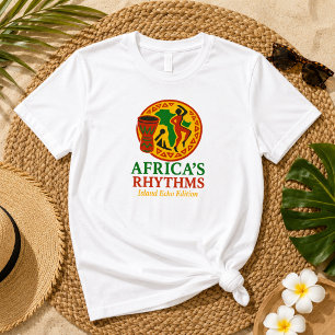 Elegant Afrika Rytmer Tribal Trumdans T Shirt
