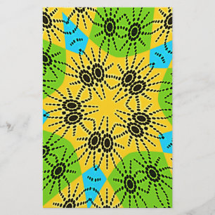 Elegant Afrikaninspirerad Spindelfilm Traditional Brevpapper