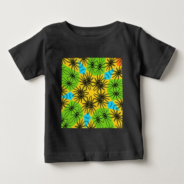 Elegant Afrikaninspirerad Spindelfilm Traditional  Tee Shirt (Framsida)