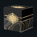 Elegant Agate Marble med Black och Guld Presentaskar<br><div class="desc">Fina favoritrutor-redot för att du ska kunna anpassa dig. (OBS! Kontrollera Storleka på varje presentlåda för att se till att det är höger för tillfälle... Graphic lagrar kan justeras för att passa de flesta produkter.) Den här designen fungerar bra för alla andra händelser eller tillfälle, t.ex. förlovningsfest, årsdag, party, cocktail,...</div>