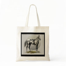 Elegant Akhal-Teke Horse Carryall Tote Bag