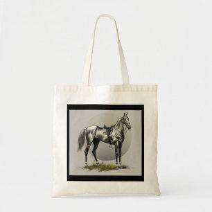 Elegant Akhal-Teke Horse Carryall Tote Bag Tygkasse