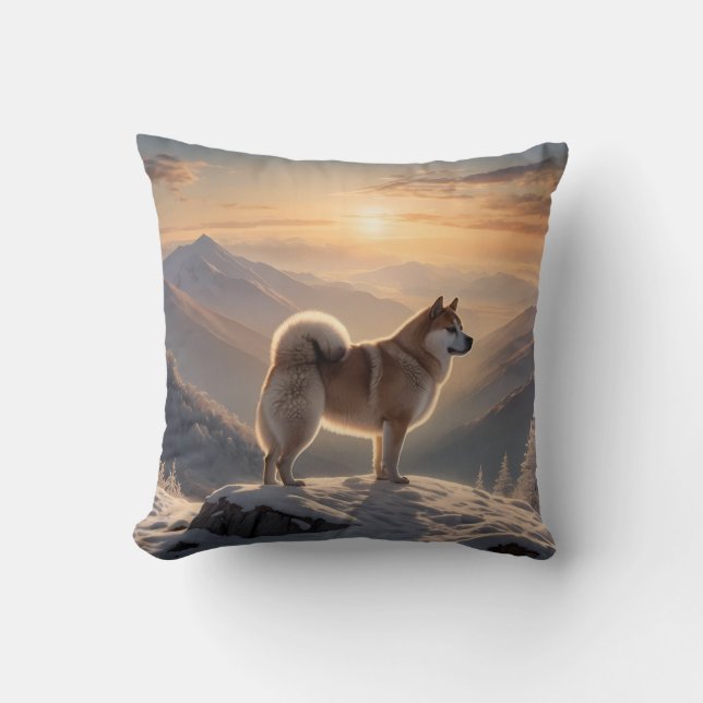 Elegant Akita Dekorativ kudde (Framsida)