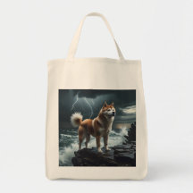 Elegant Akita Livsmedel Tote