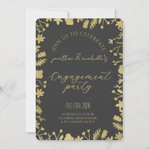 Elegant akvarell blom-förlovningsfirande