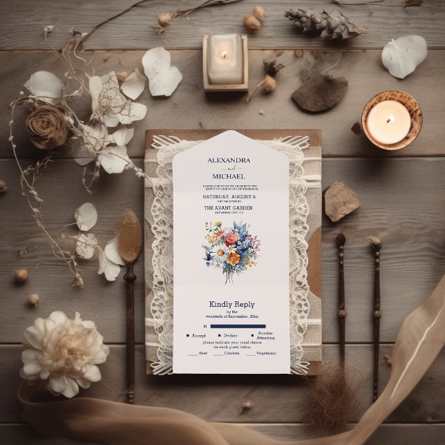 Elegant akvarell Boho blomsterbröllop (Skapare uppladdad)