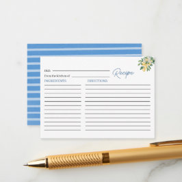 Elegant akvarell citron tropisk strand palm brudkl tilläggskort