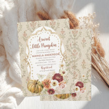 Elegant akvarell En söt liten pumpa boho Ba