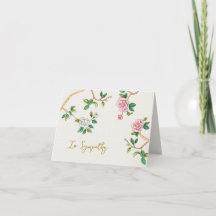 Elegant akvarell Floral Chinoisorie Sympati
