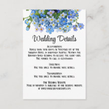 Elegant akvarell Förgätmigej Bröllop