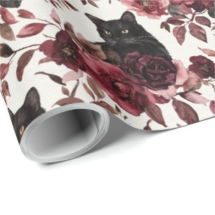 Elegant akvarell Halloween floral Presentpapper