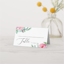 Elegant akvarell rosa boho blomster trädgård bröll