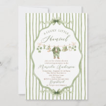 Elegant akvarell tur shamrockst Patricks Baby Sh