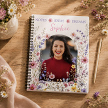 Elegant akvarell vildblomma & foto