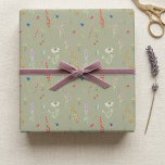 Elegant akvarell vildblomma trädgård Sage Grön Presentpapper<br><div class="desc">Vacker elegant akvarell vildblomma trädgård omslags papper är det perfekta sättet att visa dina nära och kära att du bryr dig. Finns i två typer av premiumpapper och fem olika storlekar,  vårt omslagspapper täcker alla dina presentförpackningsbehov - eftersom presentationen betyder lika mycket som presenten!</div>