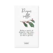Elegant akvarell Vinter Skogs Baby Shower