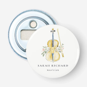 Elegant akvarell violinmusiker musiklärare flasköppnare