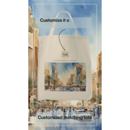 Elegant Al-Olaya District, Riyadh Tote Bag Tygkasse