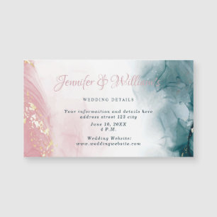 Elegant Alcohol Bläck  Blue Watercolor Modern