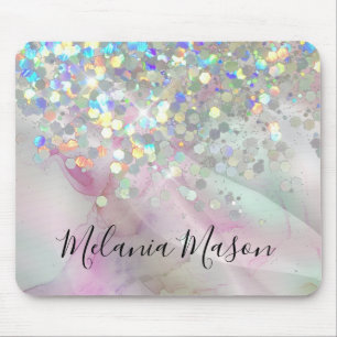 Elegant Alcohol Bläck HoloGraph Sparkly Glitter Musmatta