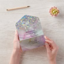 Elegant Alcohol Bläck Marble HoloGraph Glitter