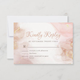 Elegant Alkohol Bläck Guld Rosa, modern miniminiv OSA Kort
