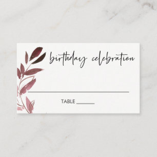 ELEGANT ALLA ÅLDER ROSA LILA FAUNA WREATH BIRTHDAY PLACERINGSKORT
