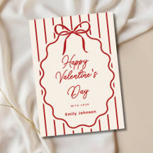 Elegant Alla hjärtans dag Personlig Välkomstkort