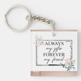 Elegant alltid Syster-offertnyckelkedja för akryl