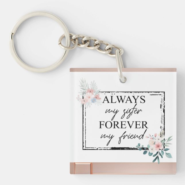 Elegant alltid Syster-offertnyckelkedja för akryl (Framsidan)