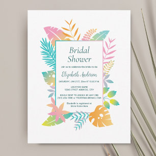 Elegant Aloha Tropical Thned Möhippa Inbjudningar