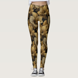 Elegant Amaryllis Accent Maternity Crossfit Leggings