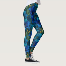 Elegant Amaryllis Blomma Aktiv Klänning Leggings