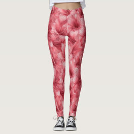 Elegant Amaryllis Kronblad Aktiv Löpning Leggings