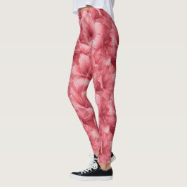 Elegant Amaryllis Kronblad Aktiv Löpning Leggings