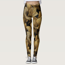 Elegant Amaryllis Kronblad Träningsvikter Leggings