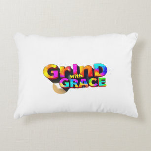 Elegant Ambition: Grind with Grace Prydnadskudde