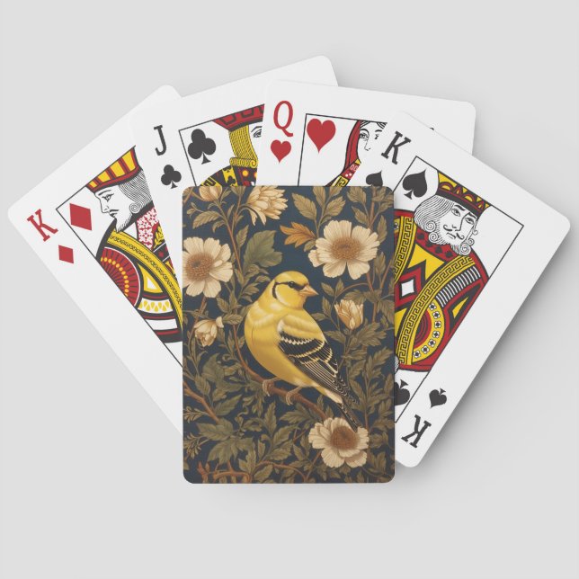 Elegant American Goldfinch Casinokort (Baksidan)