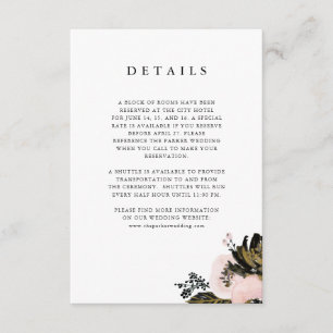 Elegant Ampersand   Information om svartvitt gäst Tilläggskort