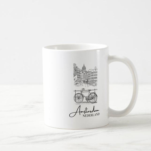 Elegant Amsterdam Nederländerna Nederländerna Holl Kaffemugg (Höger)
